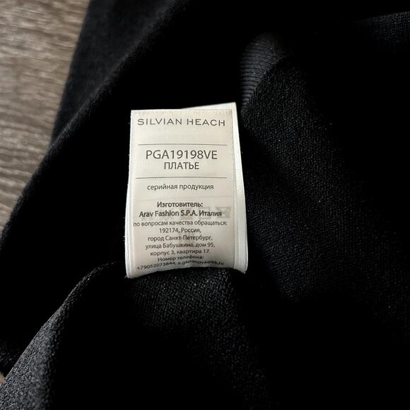 NWOT Silvian Heach TELAH Black Lace-Up Midi Dress Sz XL Long Sleeve Ribbed Knit - Picture 14 of 16